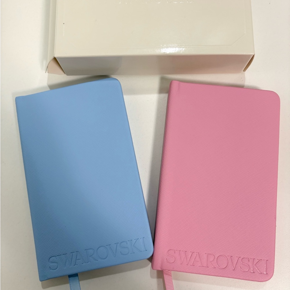 Swarovski Pastel Blue and Pink Notebooks